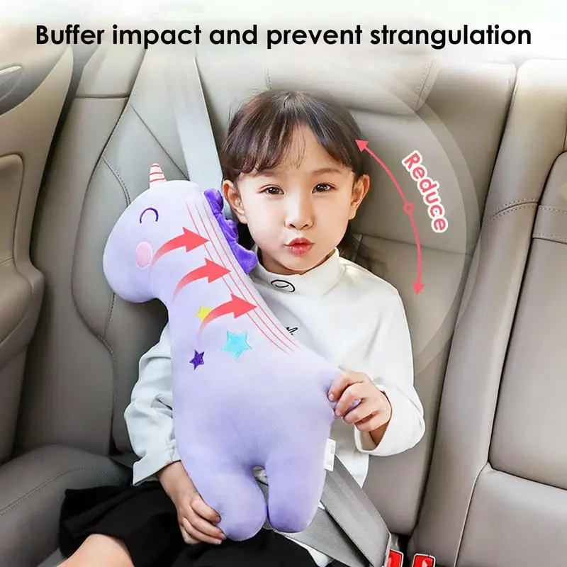 Car seat belt pillow shoulder pads pillow neck protector Cartoon throw pillow car seat belt shoulder pads seat belt cover