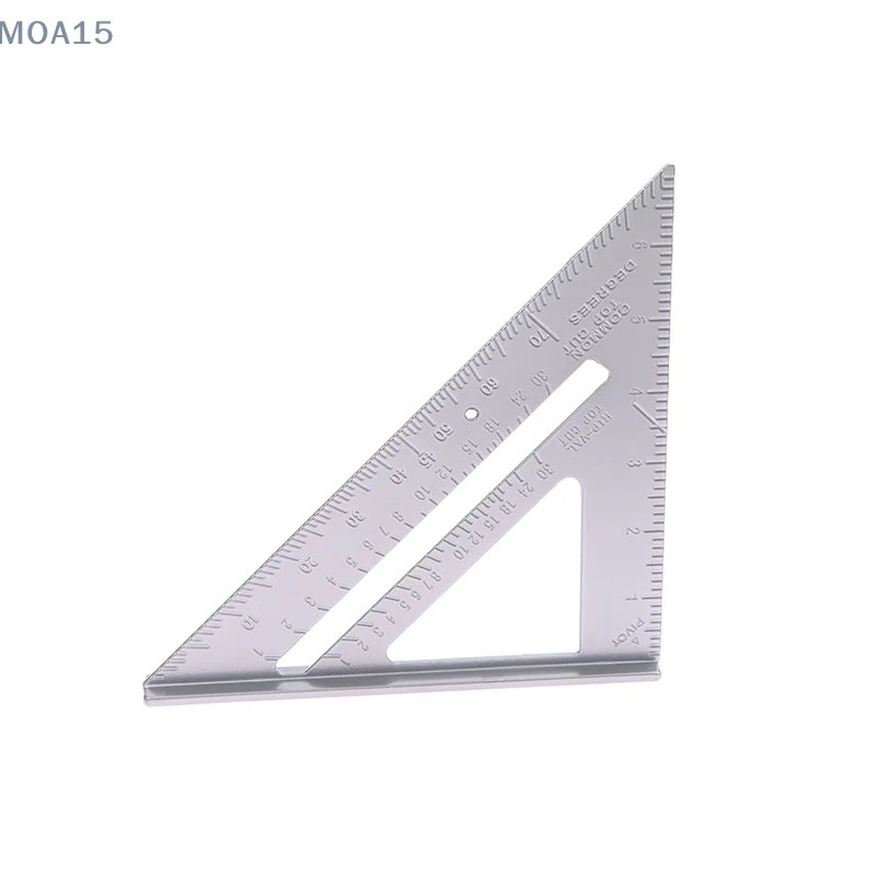 Triangle Rule 90 Degree Thickening Angle Rule Stainless Steel Carpenter Measurement Square Ruler Woodworking Triangle Ruler