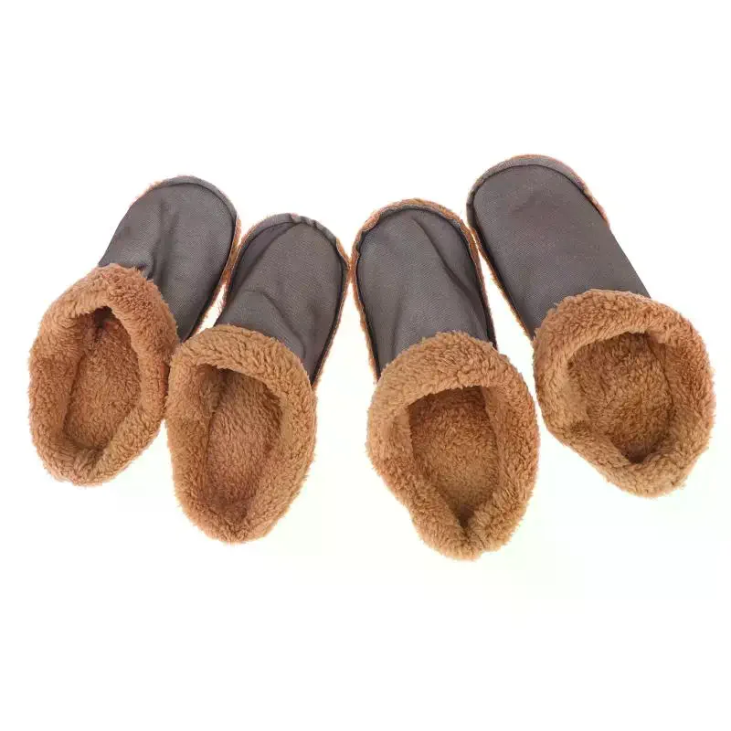 1Pair Autumn Winter Warm Hole Shoes Plush Liner Detachable Thicken Soft Shoe Cover Fashion Versatile Slippers Accessories