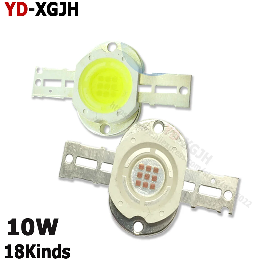 

10W Round Base LED Warm Cold White Red Green Blue Yellow RGB Bright 900LM 1000Ma for LED Chip 9-12V Bulb Lamp Landscape lighting