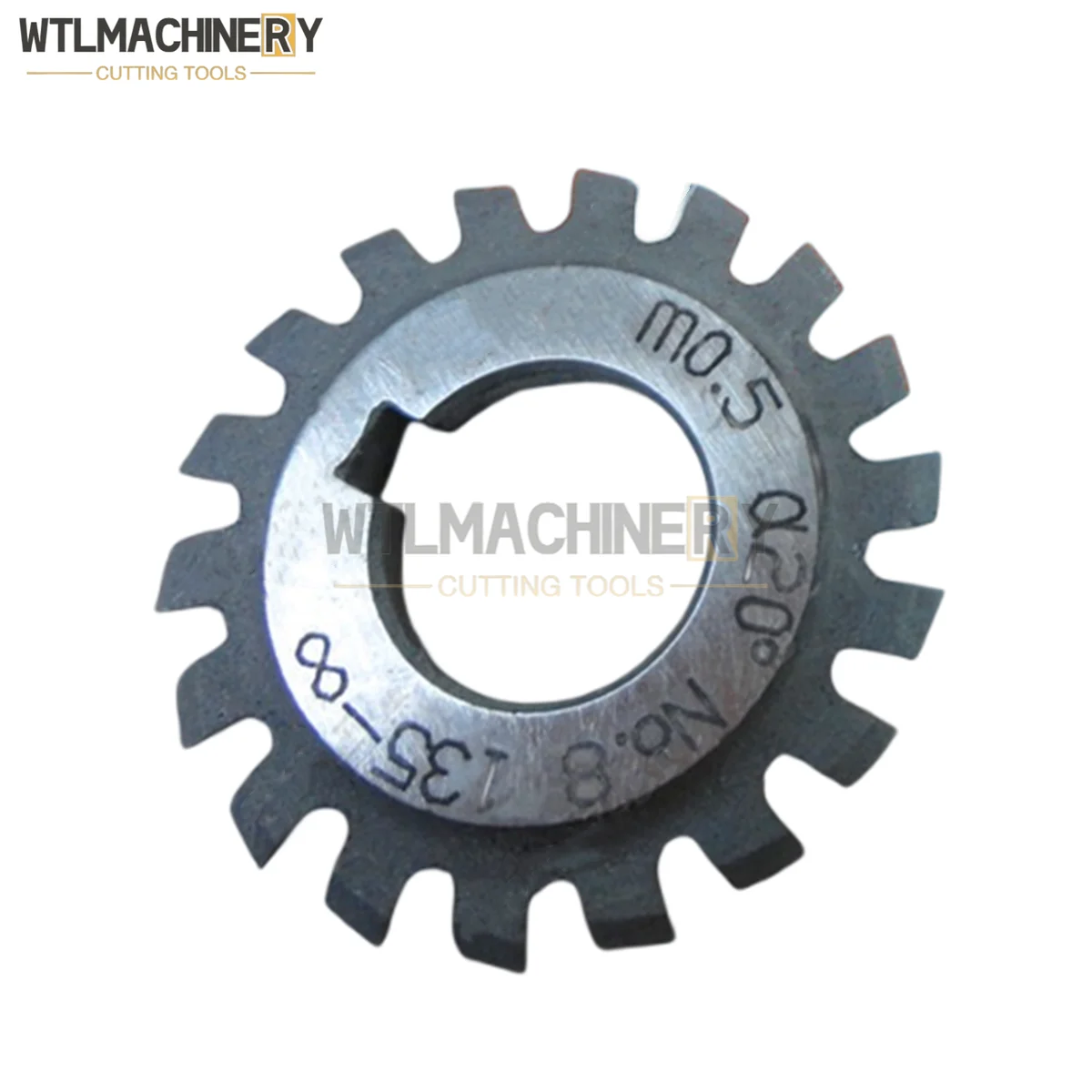 Gear Milling Cutter Spur Teeth Small Modulus Gear Cutting Tools PA20 M0.3-M0.8 #1-#8