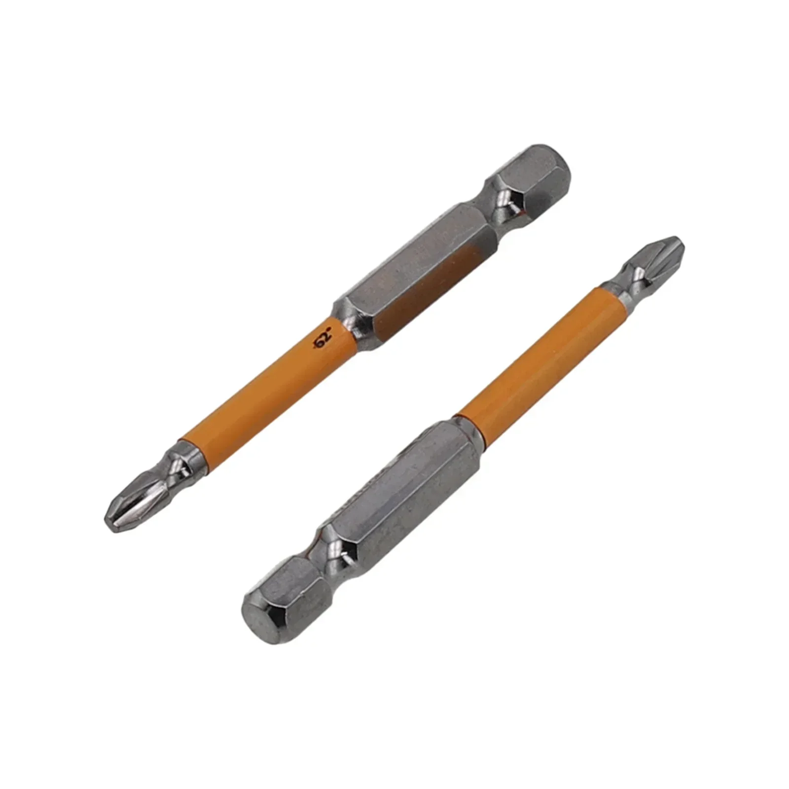 2Pcs HRC62 Magnetic Cross Screwdriver Bits Batch Head PH2 For Drills Electric Screwdrivers Bits 65mm  80mm  100mm 150mm