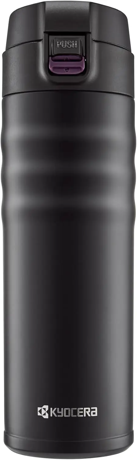 

17oz Ceramic Coated Double Wall Vacuum Insulated Stainless Steel Travel Mug in Matt Black