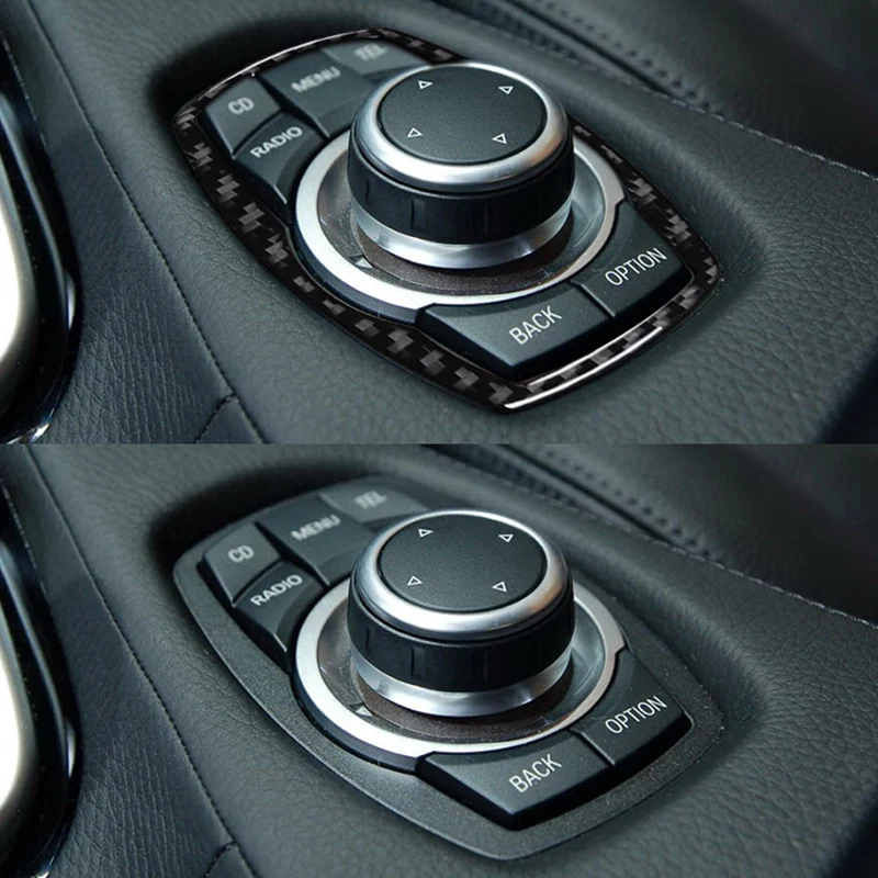 

For BMW(M)6 Series E63 E64 2004 - 2010 Carbon Fiber Knob Gear Shift Box Cover Moulding Trim Decoration Frame Interior Car Access