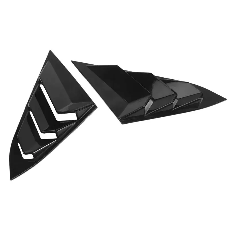 A20K-For Honda Civic 2016-2021 Sedan Rear Side Vent Quarter Window Louver Cover Triangular Window Trim Accessories