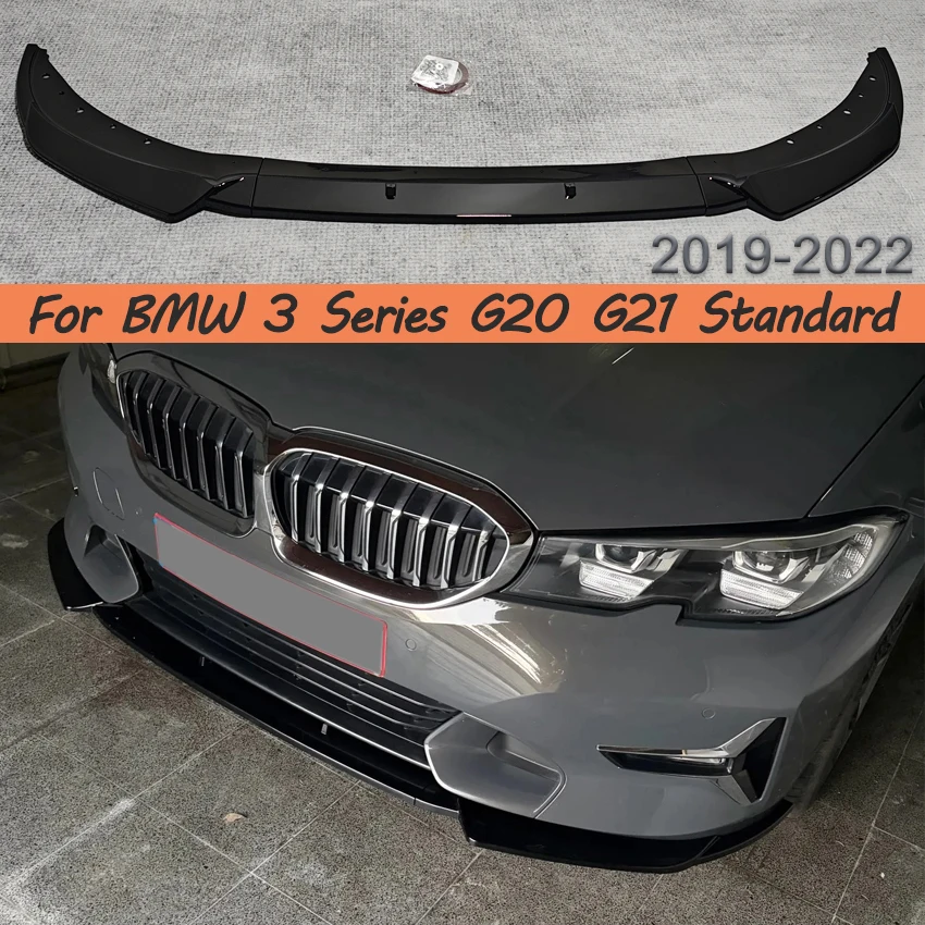 For BMW 3 Series G20 G21 320i 325i 2019-2022 Sedan/Touring Car Front Bumper Splitter Lip Spoiler Diffuser Guard Cover Tuning