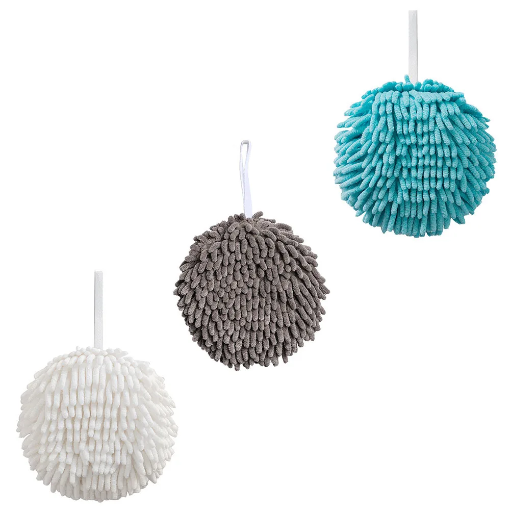 

3Pcs Comfortable Quick-Dry Hand Towel Balls for Kitchen Bathroom Office Use Ball-Shaped Towel Quick-Dry Hand Balls