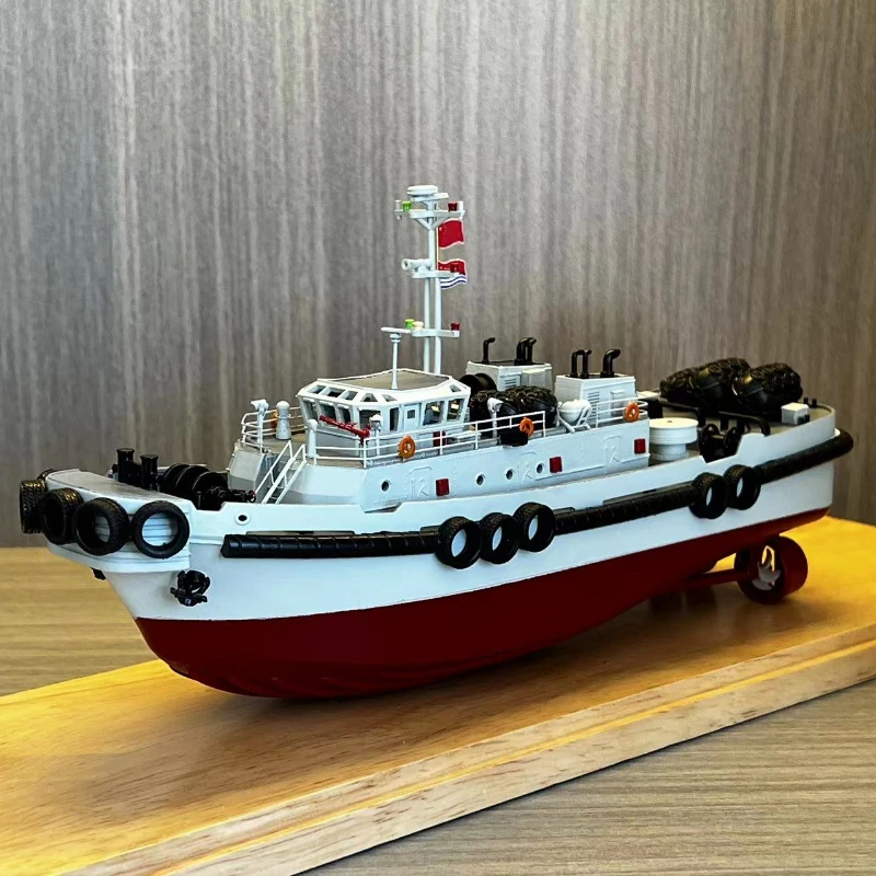 Tugboat Model Static Display Gift Aircraft Carrier Tugboat Full Rotation Tugboat Decoration Toy Gift