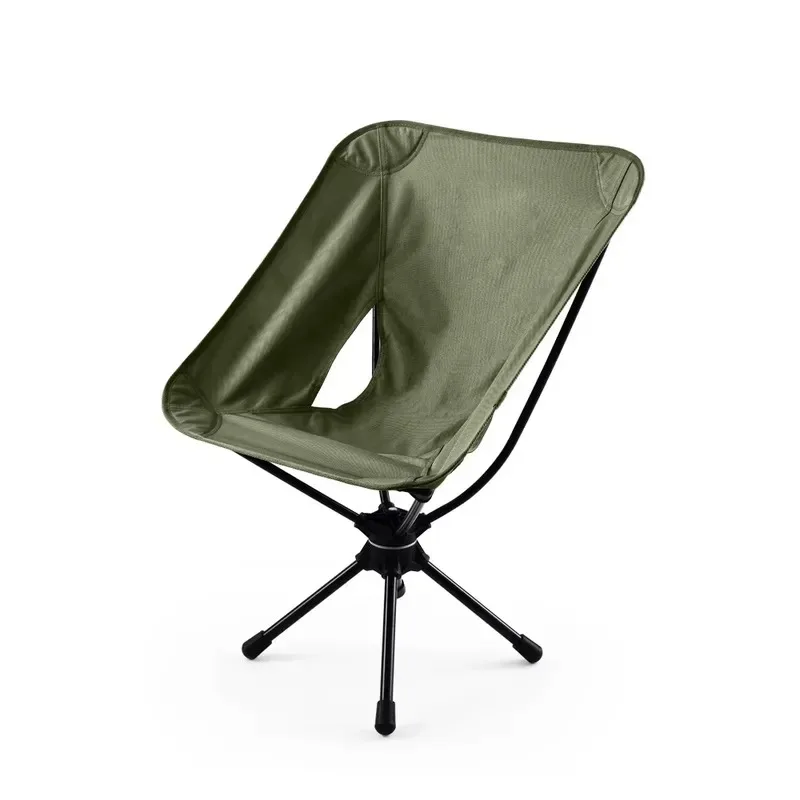 360 Degree Rotating Moon Chair Portable Aluminum Alloy Folding Fishing Camping Picnic Outdoor Leisure Seat