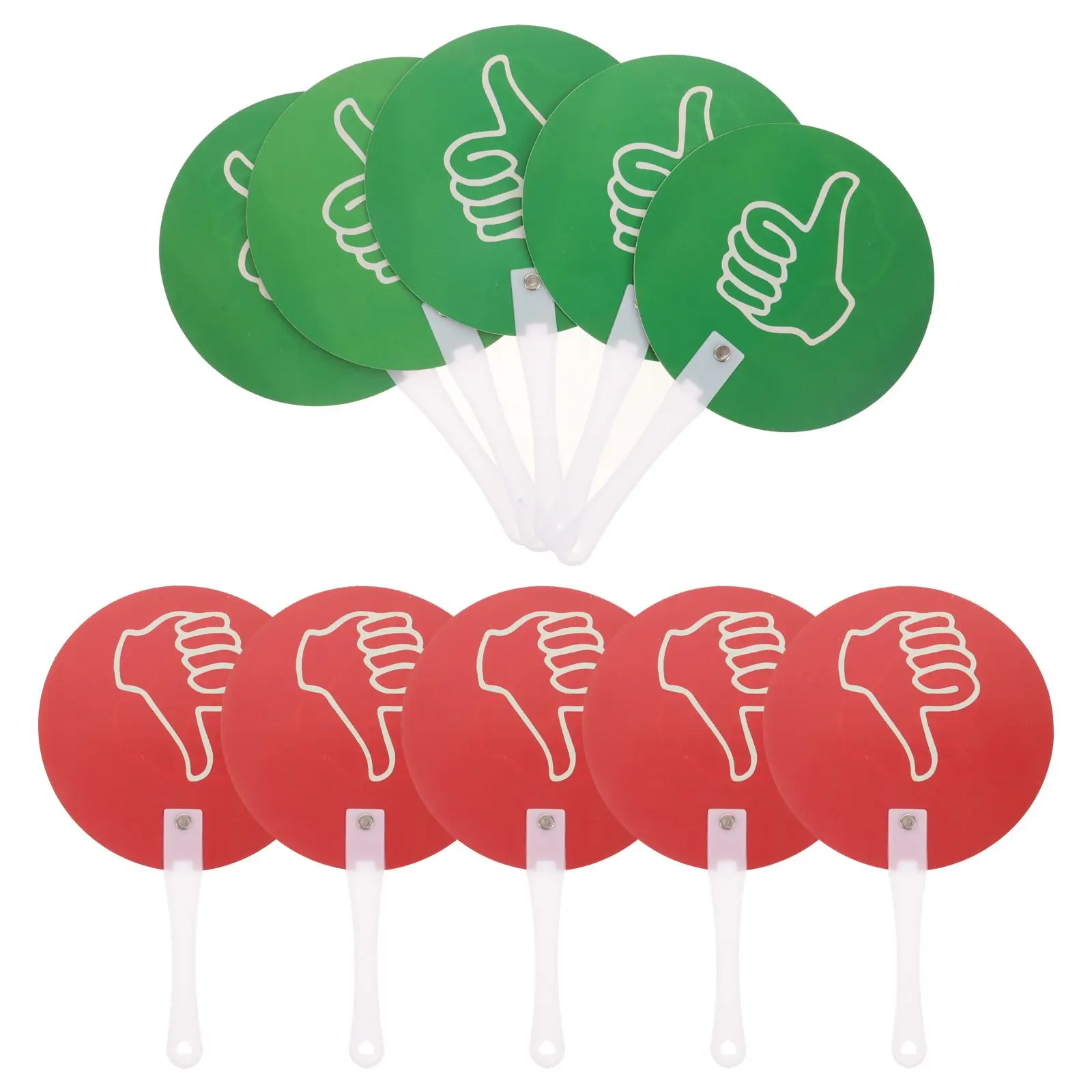 

5pcs down Sign Paddles Plastic Student Classroom Voting Teaching Accessories Reusable Educational Resources