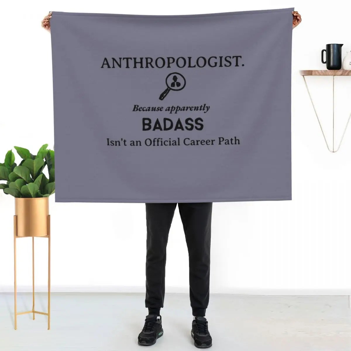 Badass Anthropologist Throw Blanket Weighted Hair Blankets For Sofas Warm Hairy Hairys Blankets
