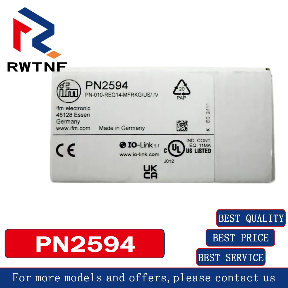 Brand New Genuine PN2594 IFM Pressure sensor Model: PN-010-REG14-MFRKG/US/V,100% original warehouse stock