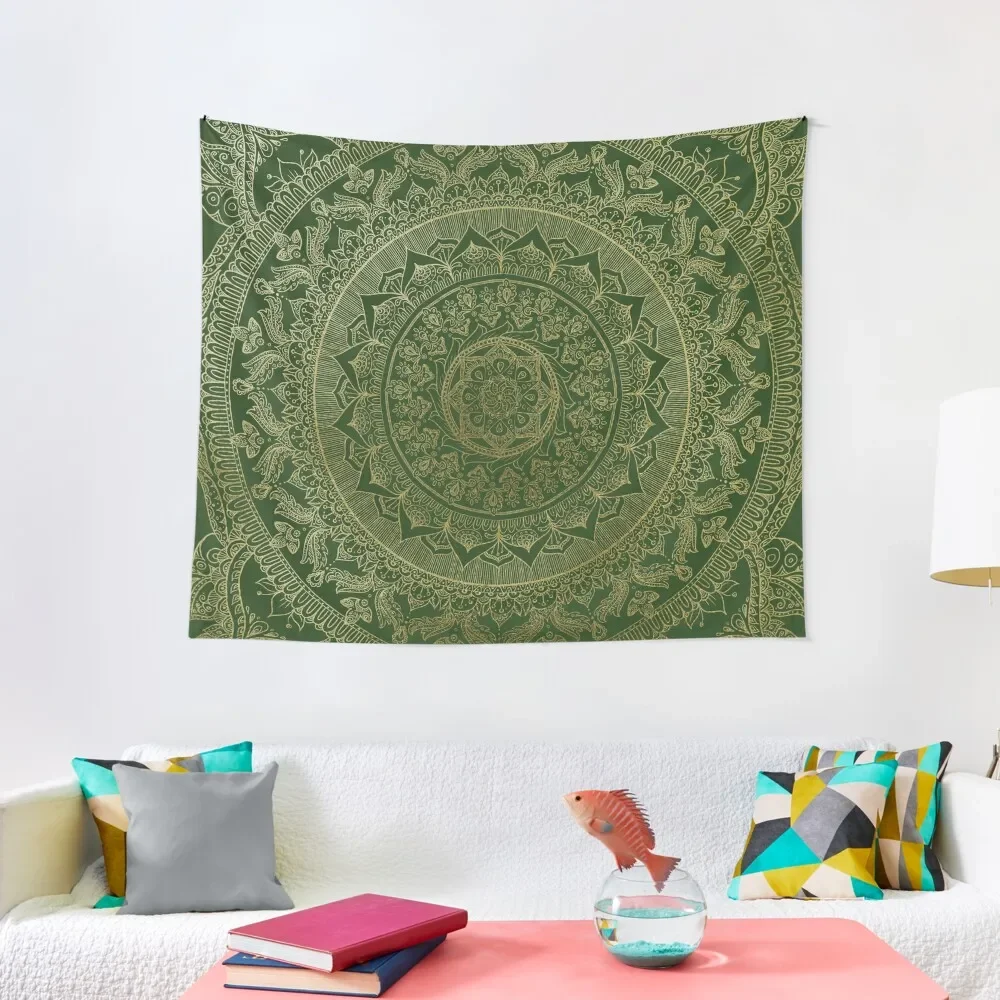 

Mandala Royal - Green and Gold Tapestry House Decorations Wall Hangings Decoration Home Decoration Wall Coverings Tapestry