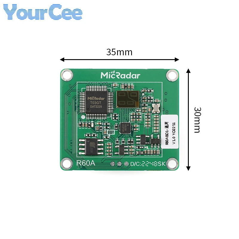 R60ABD1 60G Millimeter Wave Radar Breathing Heartbeat Sleep Monitoring Sensor Module