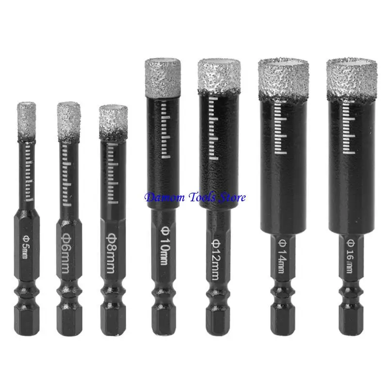 57be Эффективные удары инструмента Diamonds Bused Drilling Bit для точных буровых задач 5-16 мм шестиугольные хвостоты мм