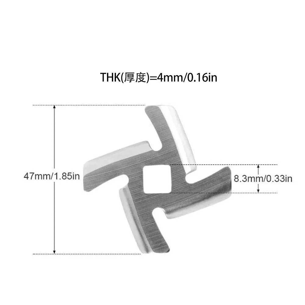 Accessori per tritacarne per uso domestico, lama a rete per coltelli in acciaio inossidabile, macchina per clistere, tritacarne con orifizio per