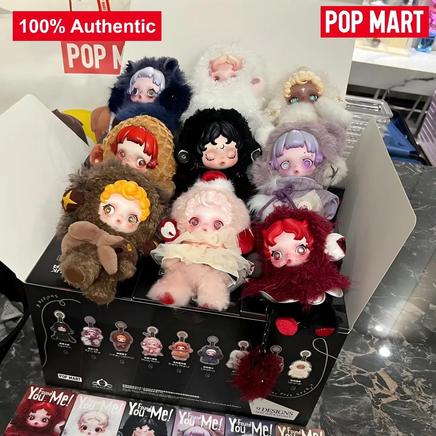 POPMART スカルパンダ YOU FOUND ME シリーズ ブラインドボックス グッズバッグ デスクトップデコレーション キュートモデル ギフト 女の子向け ブラインドバッグ おもちゃ アニメフィギュア