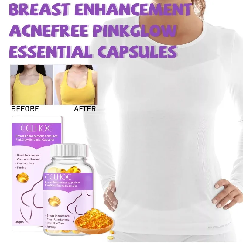 Breast Enhancement Capsule Promote Breast Lift Up Increase Tightness Moisturizing Smooth Anti-Sagging Breast Fast Growth Care