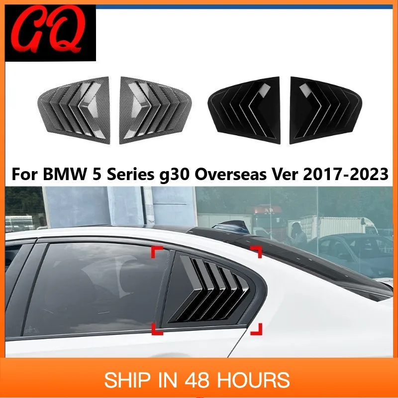 

Car Rear Window Louver Trim Cover For BMW 5 Series g30 Overseas Ver 2017-2023 Side Shutter Stickers Auto Body Kits Accessories