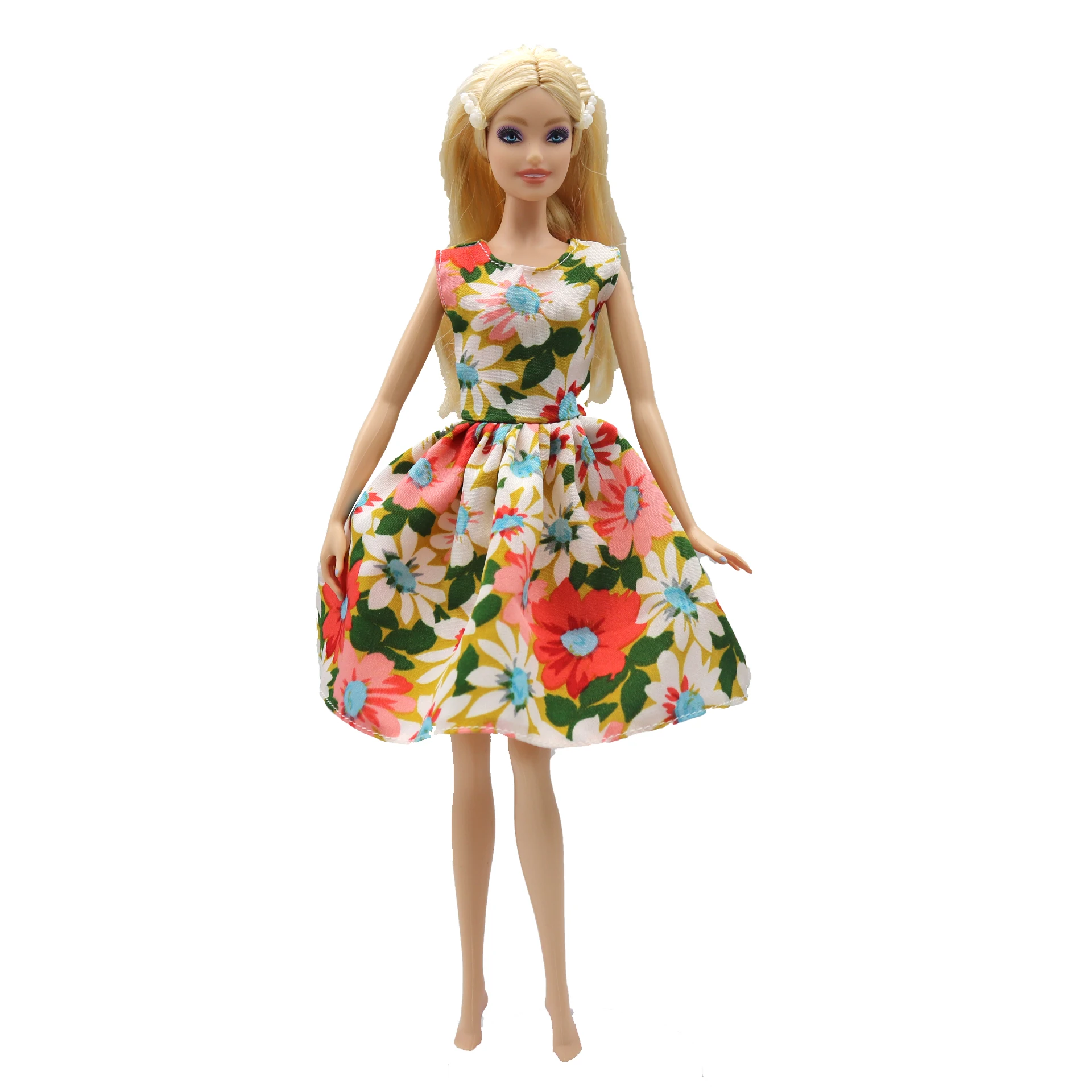 New 30cm 1/6  3 colors floral dress Daily Wear Doll Accessories Clothes for Barbies doll