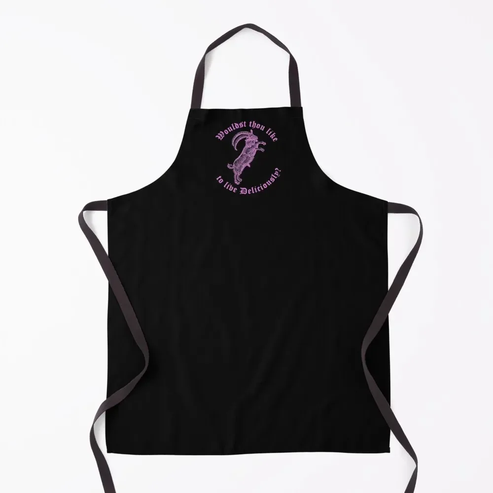 

Pink Phillip: Wouldst Thou Like To Live Deliciously Apron Kitchen Items Kitchen Women Kitchen Utensils Apron