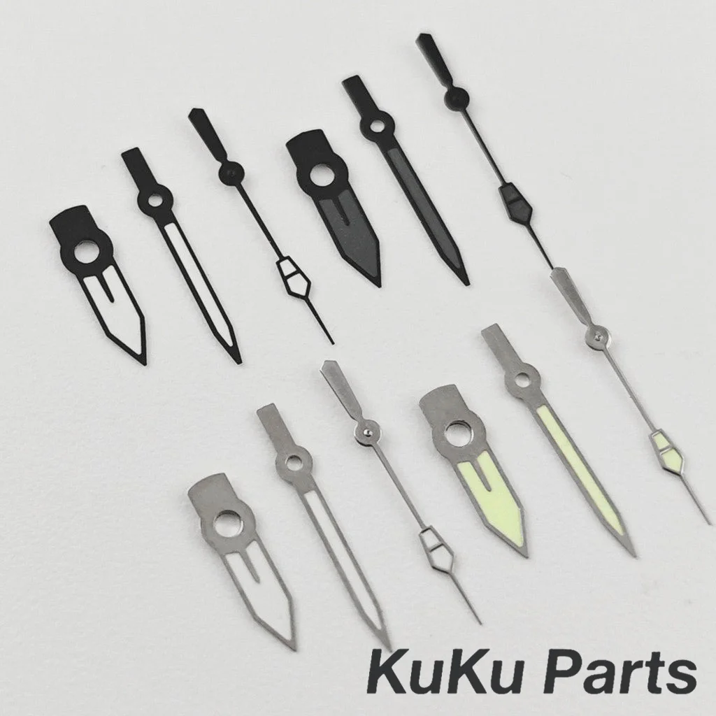 

Зеленые суперлюминесцентные стрелки C3 для часов, совместимые с механизмами NH34, NH35, NH36, NH38, NH70, NH72, запчасти для часов.