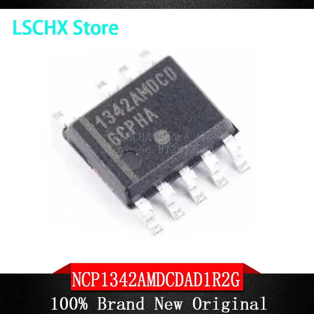 5pcs NCP1342AMDCDAD1R2G SOIC-9-150mil Highly integrated quasi-resonant flyback controller With valley lock switch