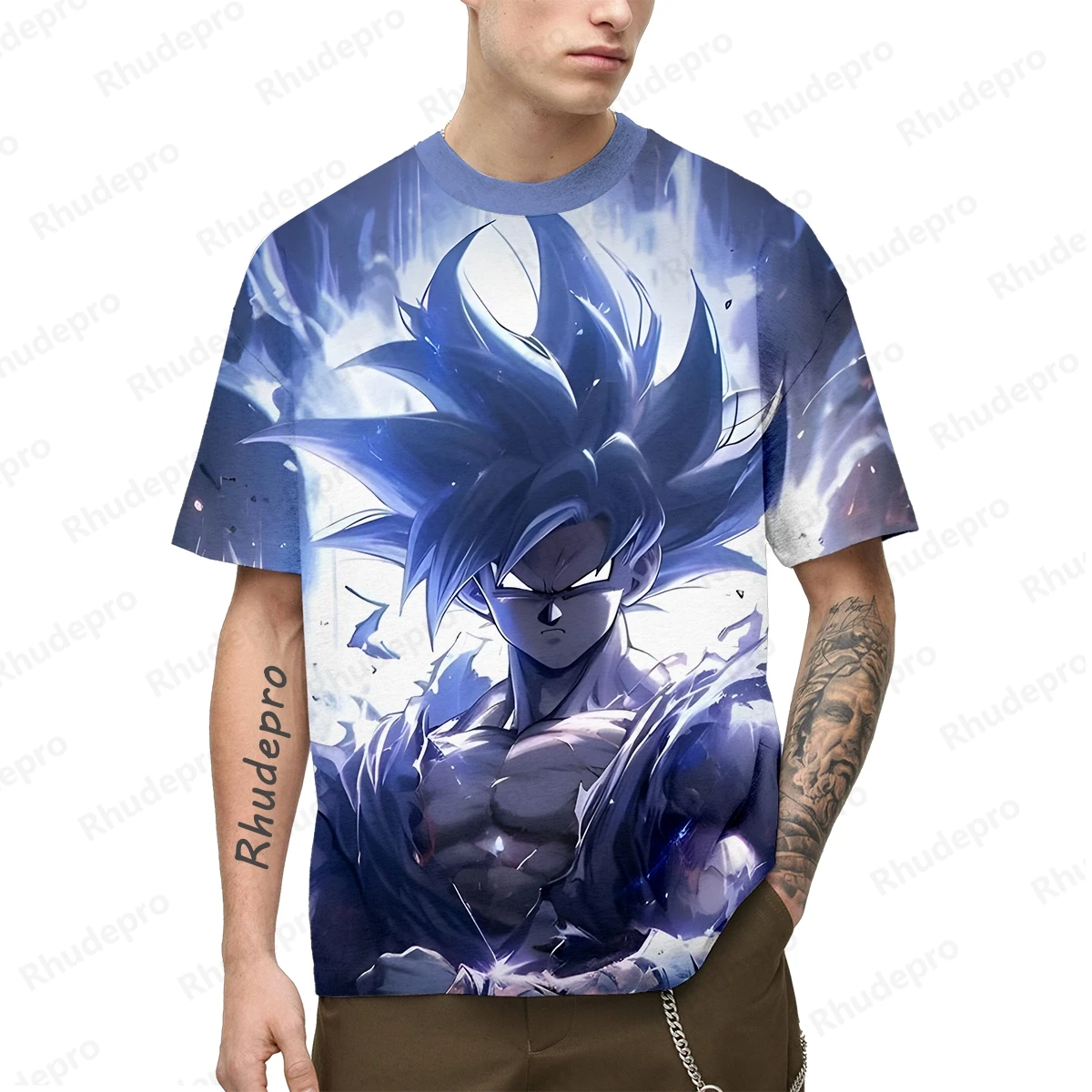 

2024 New Japan Anime Goku 3D Printed Men's T-shirt Children's Street Leisure Sports Top Unisex Cosplay Shirt Short sleeve