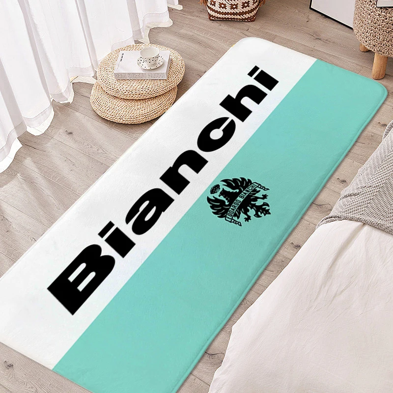 Bedroom Carpet Anti Slip B-Bianchis Logo Funny Doormat Entrance Door Custom Rug Aesthetic Kitchen Mat Room Decorating Items