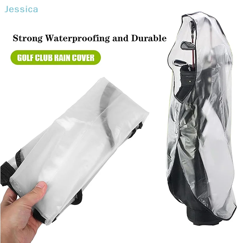 ☆Golf Bag Rain Cover With Zipper Outdoor Golf Club Bag Court Supplies