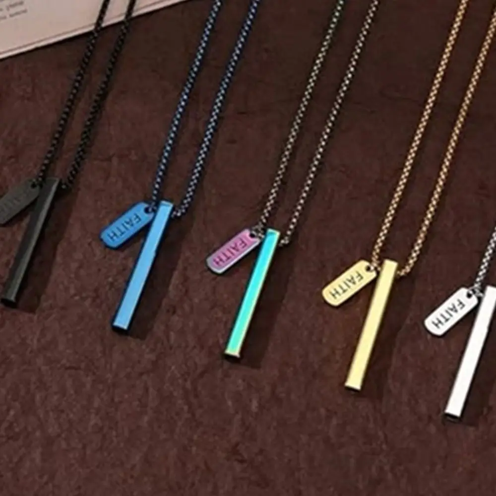 Stainless Steel Mindful Breathing Necklace for Breathing Exercises for Anxiety Relief Stress Anxiety Whistle Necklace