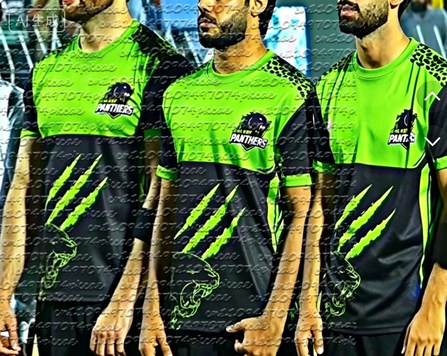 

2026 Summer New Panthers Cricket Team Jersey, Family Matching T-shirt Suitable for Daily and Training Wear Y2K