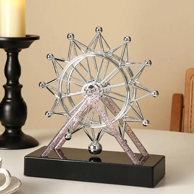 Ferris Wheel Sculpture Kinetic Artwork Ferris Wheel for Home Decoration Ferris Wheel Perpetual Motion Ornament Model for Home