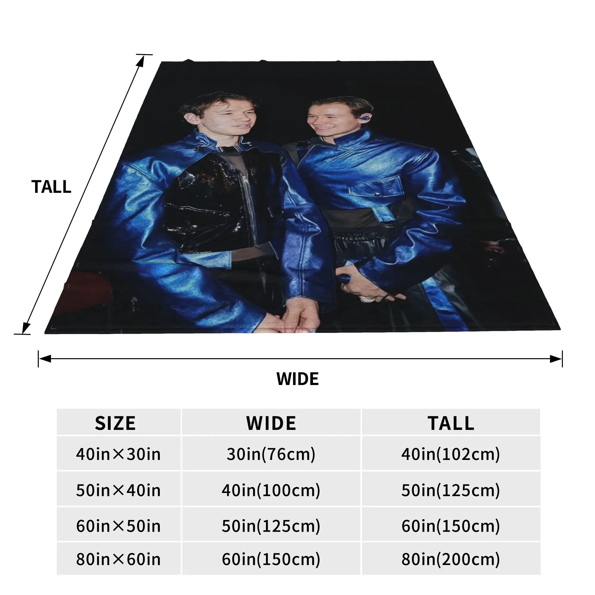 Flannel Throw Blanket Marcus And Martinus Unforgettable Eurovisions 2024 Sweden Blankets Soft Bedspread for Bed Living room Home