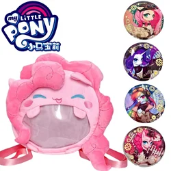New My Little Pony Itabag Cartoon Pinkie Pie Large Capacity Plush Backpack Anime Peripherals Girls' Holiday Gifts