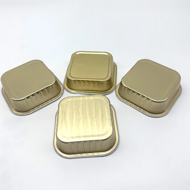 Custom Supply Disposable Baking Resistant Pancake Packaging Box Snow Mei Niang Dessert Aluminum Foil Box Cake Takeo - Image 3