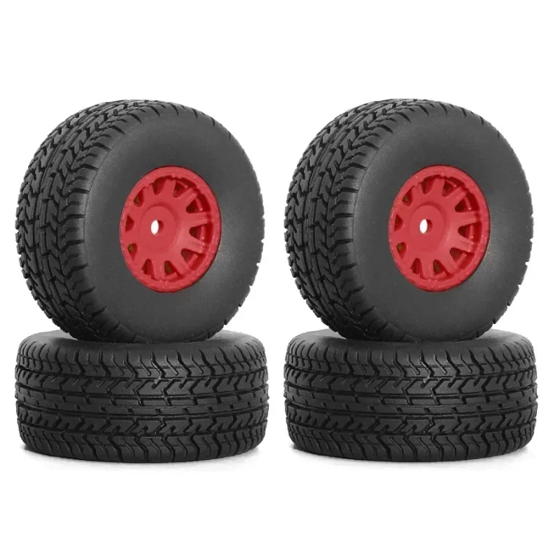 

4pcs 65mm Rubber Tire Tyre 12mm Hex ARA550116 for Arrma 1/14 MOJAVE GROM RC Car Upgrade Parts Accessories