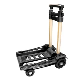 Folding Small Aluminum Rod Hand Carts, Hand Carts, Luggage Carrier Trailer, Grocery Shopping Cart, Material Handling Tools