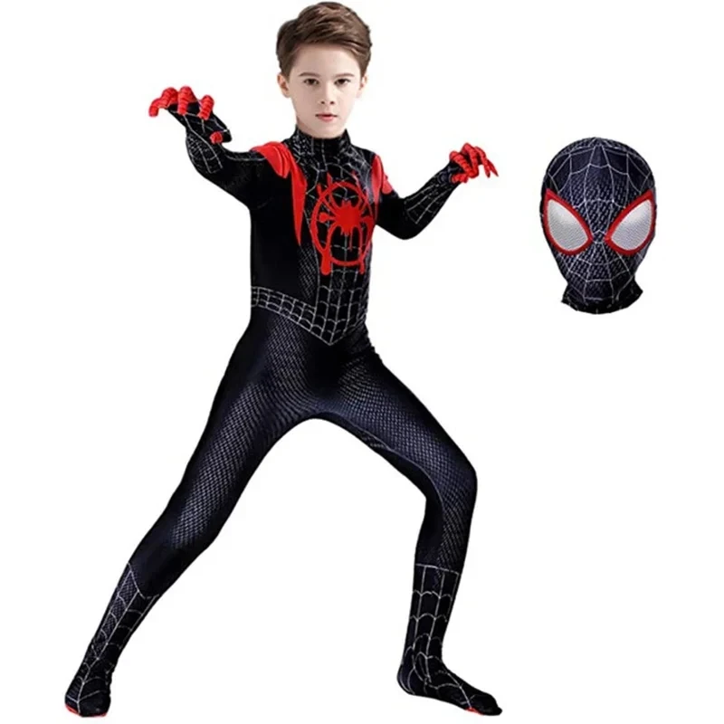 Spiderman Costume Cosplay Miles Morales Spider Man Cosplay body Peter Parker Zentai Costume tuta vestiti di Halloween