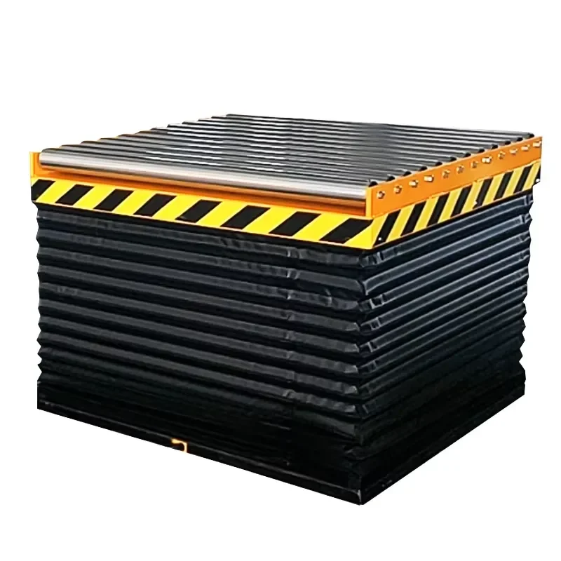 Conveyor Roller Lifter Continuous Material Handling Hydraulic Scissor Lift