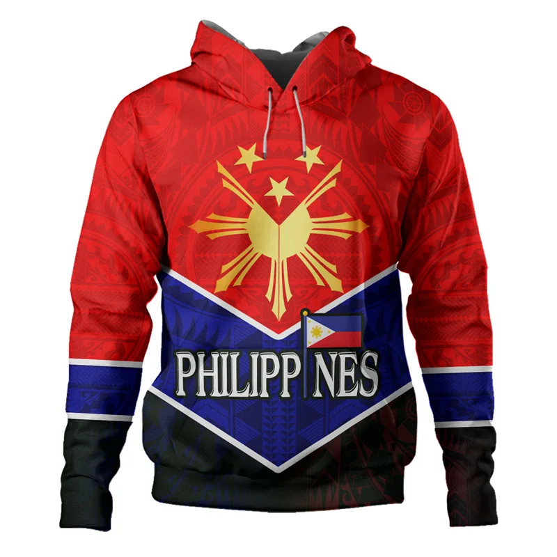 

3D Printing Republic Of The Philippines Flag Hoodies For Men Philippine National Emblem Graphic New In Hoodies & Sweatshirts Top