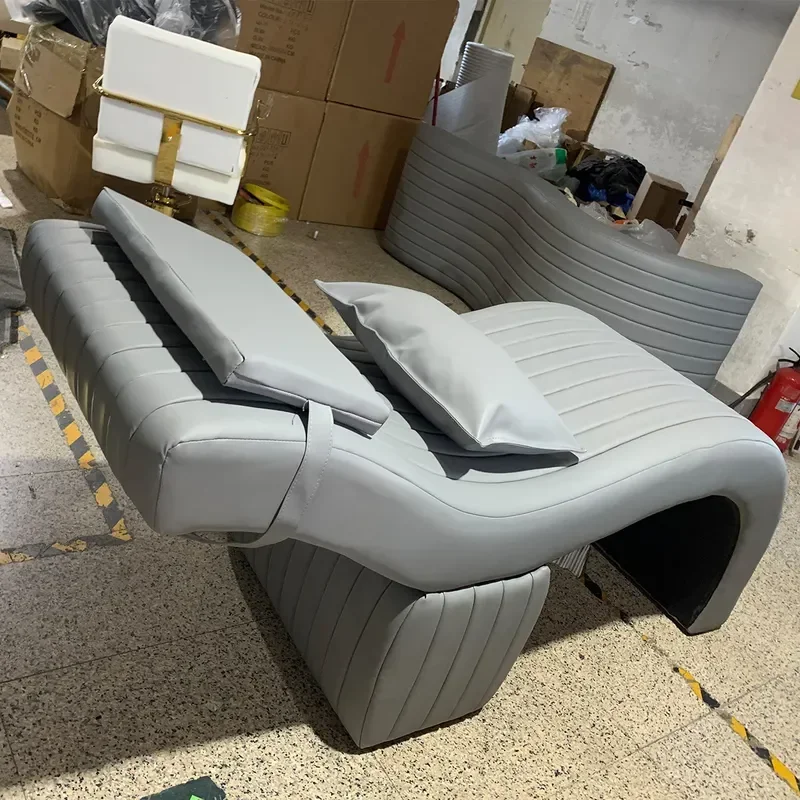 2025 Popular S Shaped Curved Facial Beauty Bed for Eyelash Extension Massage Tattoo and Embroidery Treatment A