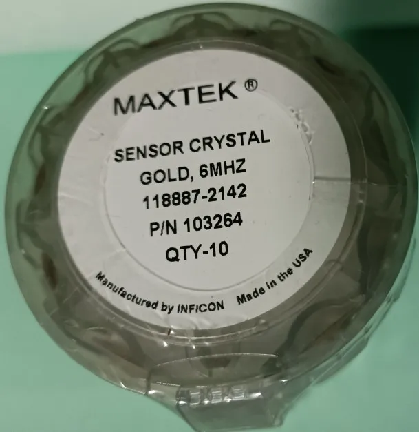 inficon maxtek marca 103264 oscilador de cristal banhado a ouro 103263 liga cristal oscilador 10 pecas 6mhz 01