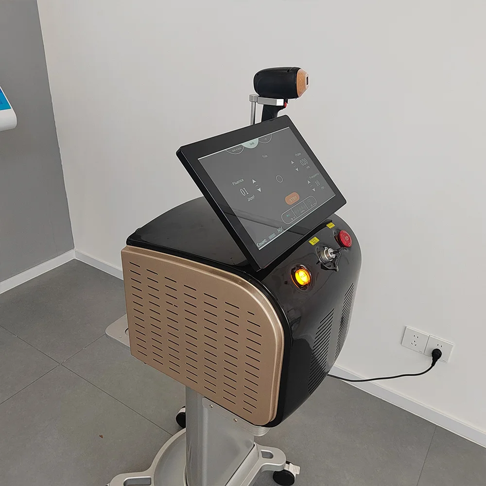 Диодное лазерное устройство для удаления волос 755 808 1064, портативное диодное лазерное удаление волос