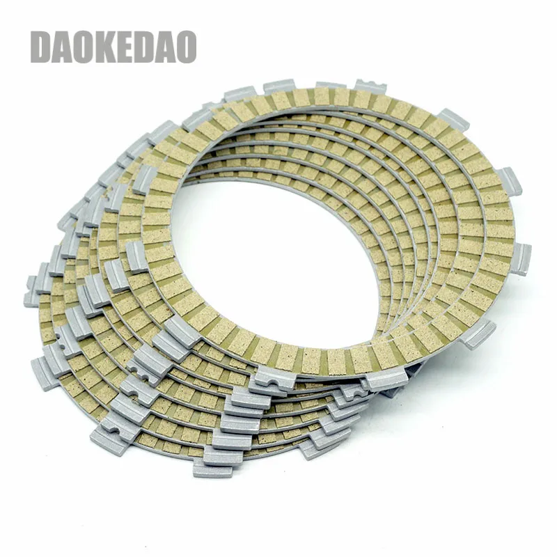 For Yamaha Virago XV920 81-83 XV1000 XV1100S 84-99 Drag Star V-Star XVS1100 99-09 Clutch Friction Disc Plate Kit 8 Pieces