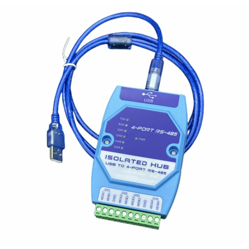 

Industrial Grade USB from to 4CH RS485 RS232 Serial Converter Cable COM Port Communication Conversion