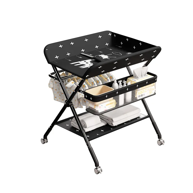 table-a-langer-portable-multifonctionnelle-avec-panier-de-rangement-pour-jouets-et-roulettes-pivotantes-–-pas-besoin-de-se-pencher