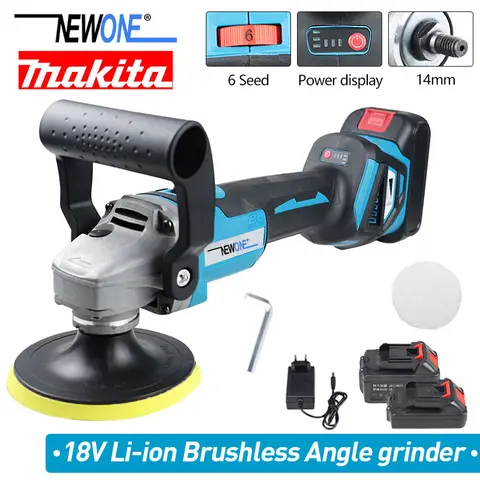 NEWONE 18V 폴리 셔/자동차 연마 기계 Makita 18V 배터리 연마 도구 샌더 버핑 왁싱 기계 M14와 호환 가능