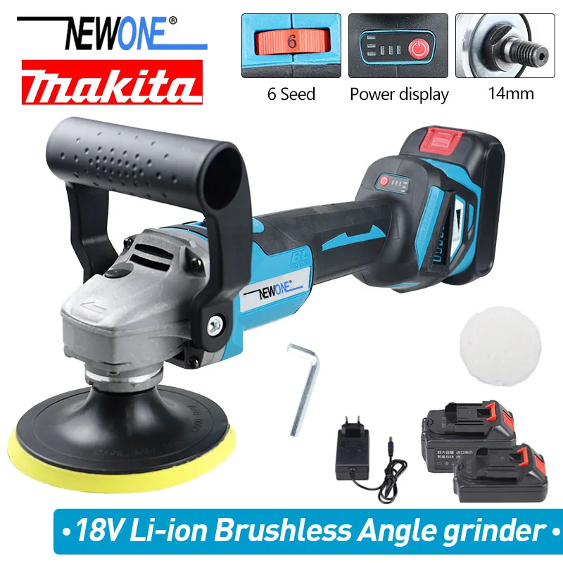 NEWONE 18V Polisher/ Car Polishing Machine Compatible for Makita 18V Battery Polishing Tool Sander Buffing Waxing Machine M14