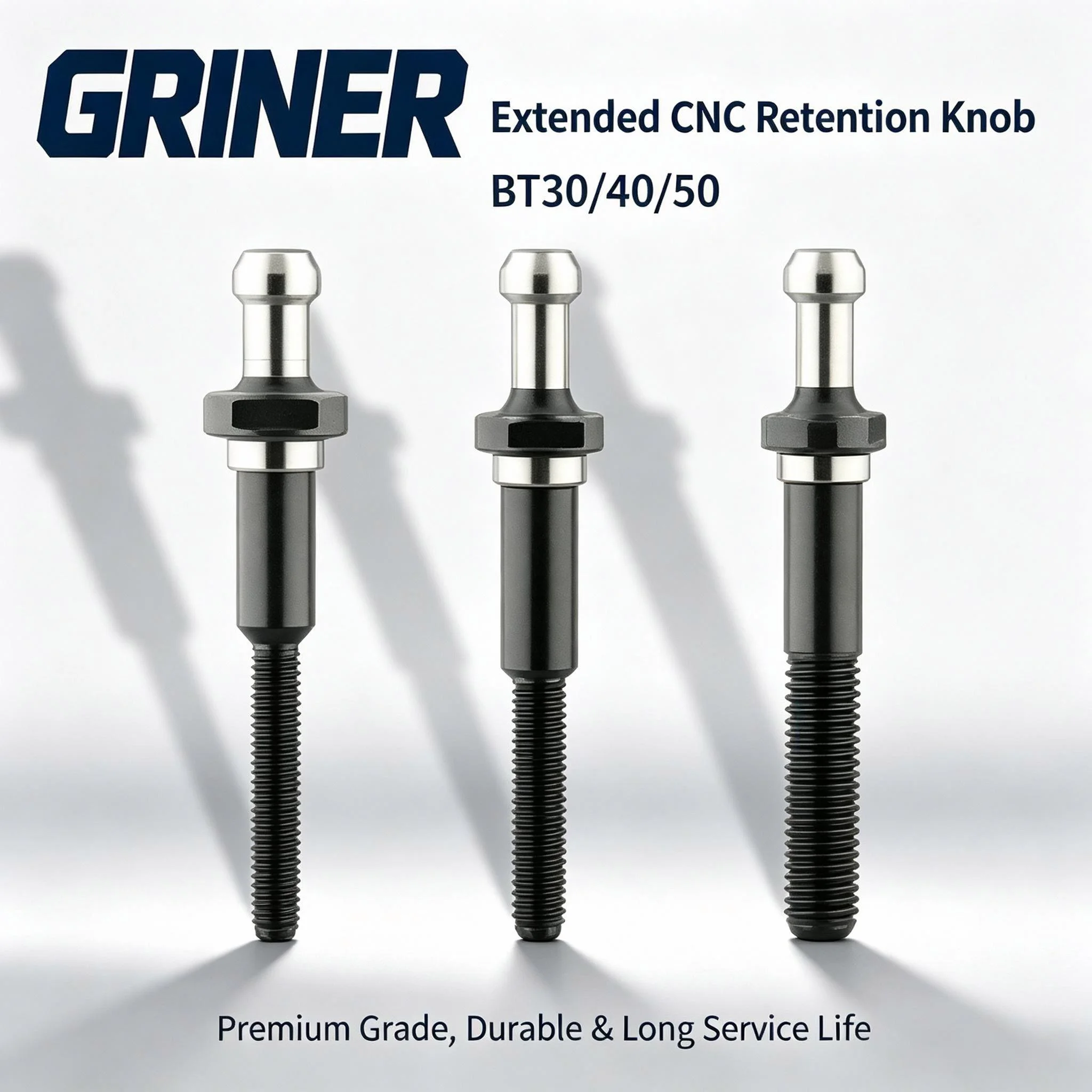 BT30 BT40 BT50 CNC Retention Knob Coolant Through / Extended / Bright Thread Pull Stud 20/40CRMNTI Forged Tool Holder Parts